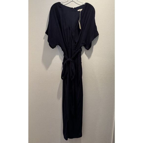 Boden Women’s Size 10R Navy Blue Alice Faux Wrap Romper Jumpsuit Belted - Picture 4 of 11
